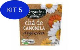 Kit 5 Chá Orgânico De Camomila Organic 10 Sachês