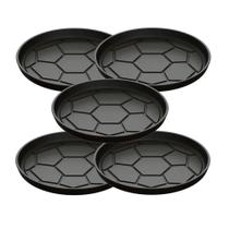 Kit 5 Chapa Petisco Redonda Copa 2022 De Ferro Fumil 20X2Cm