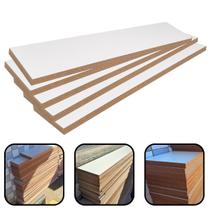Kit 5 Chapas MDF Multiuso Prateleira Artesanato 15x89cm Branco Kit 5 Chapas MDF Multiuso Prateleira Artesanato 15x89cm Branco