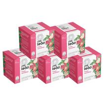 Kit 5 Chás Leão Frutas Vermelhas com 10 Sachês Cada Linha Frutas e Flores Kit 5 Chás Leão Frutas Vermelhas com 10 Sachês Cada Linha Frutas e Flores