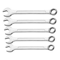 Kit 5 Chave Combinada 16,17,18,19,20mm Profissional, Boca E Estrela, Estriada, Aço Carbono Especial