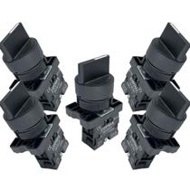 Kit 5 chave seletora lk2-ed21 plast 2 posições fixa lukma Kit 5 chave seletora lk2-ed21 plast 2 posições fixa lukma