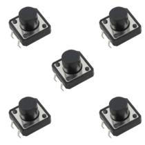 Kit 5 chave tactil 12x12x8.5mm 4 terminais