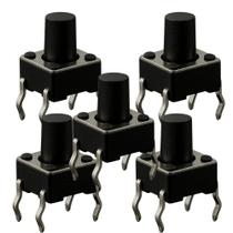 Kit 5 chave tactil 6x6x9.5mm 4 terminais