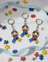 Kit 5 Chaveiros Para Lembrancinha Autismo Em Metal