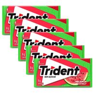 Kit 5 Chiclete Trident Melancia 8g com 5 Unidades Kit 5 Chiclete Trident Melancia 8g com 5 Unidades
