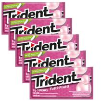 Kit 5 Chiclete Trident Tutti Frutti 8g com 5 Unidades Kit 5 Chiclete Trident Tutti Frutti 8g com 5 Unidades