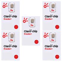 Kit 5 Chip Claro Prezâo Combo Mensal 5G Corte Triplo Barato Kit 5 Chip Claro Prezâo Combo Mensal 5G Corte Triplo Barato