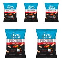 KIT 5 Chips Arroz Ceu E Terra Protein Sabores Sabor:Sweet Chilli