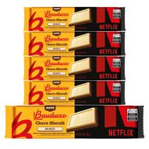 Kit 5 Choco Biscuit Branco Netflix Bauducco 80g