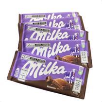Kit 5 Chocolate com creme de avelã Milka Noisette