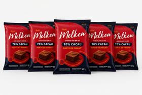 Kit 5 Chocolate em Pó Melken 70% Cacau 500g Uso Profissional Sabor Intenso Kit 5 Chocolate em Pó Melken 70% Cacau 500g Uso Profissional Sabor Intenso