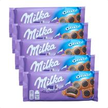 Kit 5 Chocolate Milka com mini bisc. Oreo importado