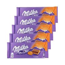 Kit 5 Chocolate Milka Toffee Caramel 100g Importado