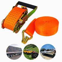 Kit 5 Cinta Catraca Carga 5 T 50mm 10m Caminhão Amarração