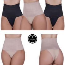 Kit 5 Cinta de Compressão Calcinha Modeladora Cós Alto - c6 KIT 5 CINTA TATI