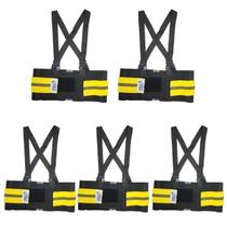 Kit 5 Cinta Lombar para Carga e Descarga Yellow Belt Volk Kit 5 Cinta Lombar para Carga e Descarga Yellow Belt Volk