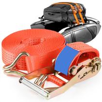 Kit 5 Cintas De Amarração Com Catraca Completo Para Carreta 5000kg 9 Metros 50mm Premium