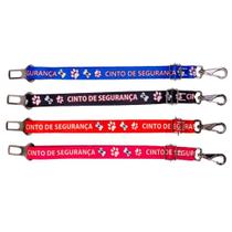 Kit 5 Cintos de Segurança Pet Guia 70cm Cores Diversas Kit 5 Cintos de Segurança Pet Guia 70cm Cores Diversas