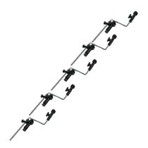 Kit 5 Clamp Com Haste Para Prato Bateria E Percussão Visão Kit 5 Clamp Com Haste Para Prato Bateria E Percussão Visão