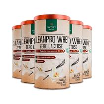 Kit 5 CleanPro Whey Baunilha Sem Lactose Nutrify 450g