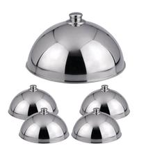 Kit 5 Cloches Aço Inox Tampa Para Alimentos Cobertura 25cm Kit 5 Cloches Aço Inox Tampa Para Alimentos Cobertura 25cm