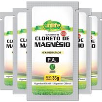 Kit 5 Cloreto de Magnésio P.A. sachê 33g Unilife Kit 5 Cloreto de Magnésio P.A. sachê 33g Unilife