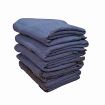 Kit 5 Cobertores Guaratingueta Castor Casal Azul Marinho