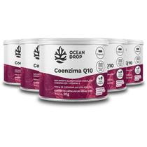 Kit 5 Coenzima Q10 + Vitamina E Ocean Drop 60 Cápsulas