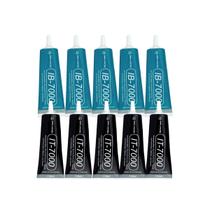 Kit 5 Cola Multiuso Implastec It-7000 Preta + 5 Cola Ib-7000 Transparente Kit 5 Cola Multiuso Implastec It-7000 Preta + 5 Cola Ib-7000 Transparente