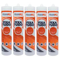 Kit 5 Cola Selante Adesivo Fixa Tudo Branco Elástico Franfix 400g Kit 5 Cola Selante Adesivo Fixa Tudo Branco Elástico Franfix 400g