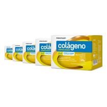 Kit 5 Colágeno Maxinutri 30 Sachês Manga Com Maracujá