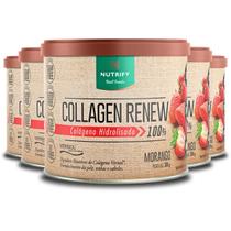 Kit 5 Colágeno Renew Hidrolisado Morango Nutrify 300G