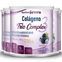 Kit 5 Colágeno tipo 2 + 1 Verisol Trio complex Apisnutri frutas negras 200g Kit 5 Colágeno tipo 2 + 1 Verisol Trio complex Apisnutri frutas negras 200g