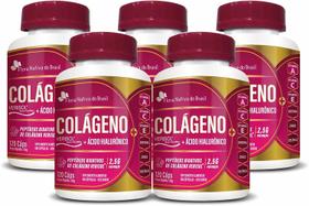 Kit 5 Colágeno Verisol +Ácido Hialurônico 120 Caps 750mg FNB