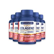 Kit 5 Colágeno Verisol e Vit. C Catarinense 60 Cápsulas Kit 5 Colágeno Verisol e Vit. C Catarinense 60 Cápsulas