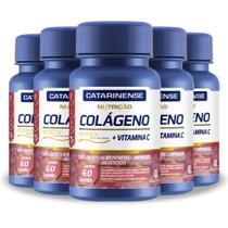 Kit 5 Colágeno Verisol Vitamina C Catarinense 60 Comprimidos