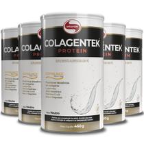 Kit 5 Colagentek Protein Vitafor Neutro 460g Kit 5 Colagentek Protein Vitafor Neutro 460g