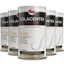 Kit 5 Colagentek Protein Vitafor Neutro 460G Kit 5 Colagentek Protein Vitafor Neutro 460G