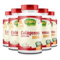 Kit 5 Colágenus Hidrolisado 1000mg Unilife 120 Comprimidos Kit 5 Colágenus Hidrolisado 1000mg Unilife 120 Comprimidos