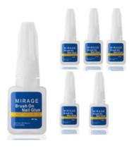 Kit 5 Colas Para Unhas Tips Gel Acrigel Porcelana 10g