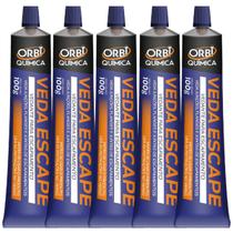 Kit 5 Colas Veda Escapamento Repara Furos Orbi 100g Automotivo