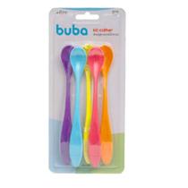 Kit 5 Colheres Coloridas Buba Design Anatômico para Bebês