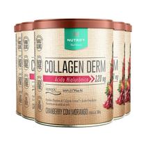 Kit 5 Collagen Hialurônico Cranberry Morango Nutrify 330G