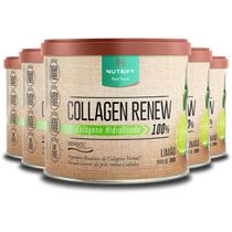 Kit 5 Collagen Renew Colágeno Hidrolisado Limão Nutrify 300g Kit 5 Collagen Renew Colágeno Hidrolisado Limão Nutrify 300g