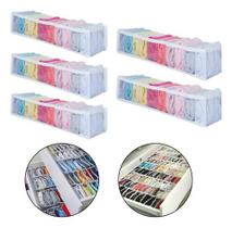 Kit 5 Colmeia Organizadora 10divisória Pp Gaveta Transparent