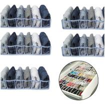 Kit 5 Colmeia Organizadora 6 Divisória P Gaveta Transparente Branco Kit 5 Colmeia Organizadora 6 Divisória P Gaveta Transparente Branco