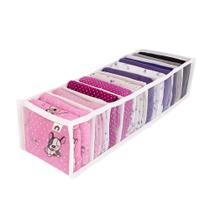 Kit 5 Colmeia Organizadora de Calcinhas Cuecas Meias 10x40x10cm com 10 Divisórias Organizador de Gavetas Guarda Roupas