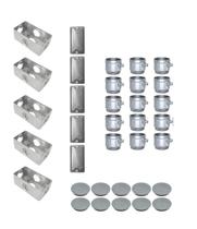 Kit 5 Combos Condulete 3/4Poleg Cx Multipla Tipo X Aluminio