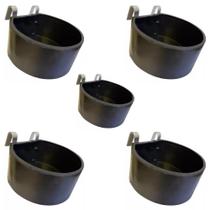 Kit 5 Comedouros 8 Litros Abecel Cachorro, Cabra, Carneiro, etc.